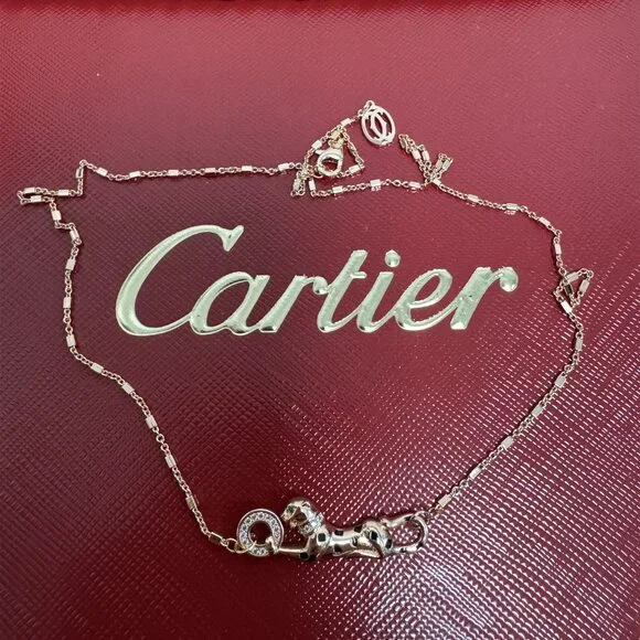 Cartier cheetah necklace 18K gold - Picture 7 of 8